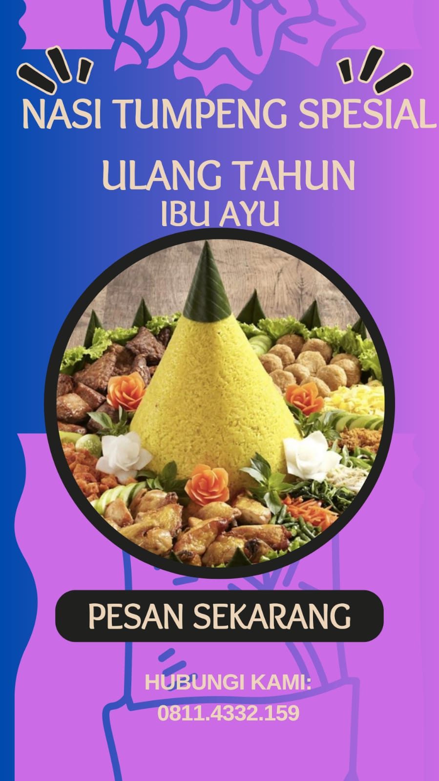 Nasi Tumpeng Spesial Ulang Tahun